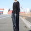 NARROW WRAP LEATHER SKIRT