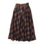 DRAPE CHECK SKIRT