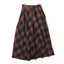 DRAPE CHECK SKIRT
