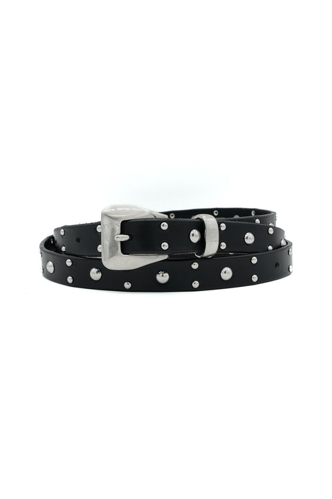 STUDDED LEATHER BELT