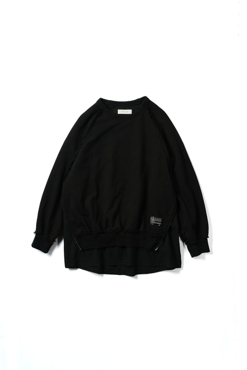 LAYERED ZIP SWEAT