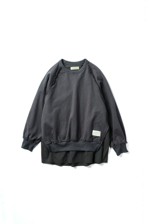 LAYERED ZIP SWEAT