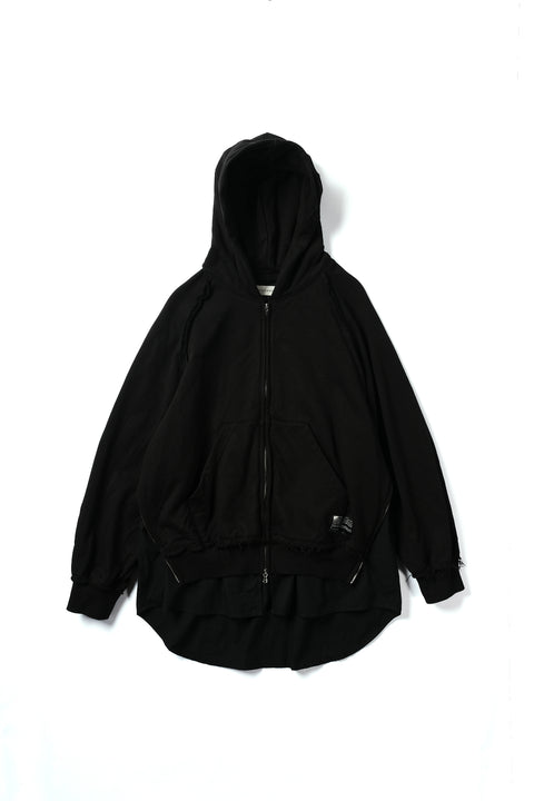 LAYERED ZIP HOODIE