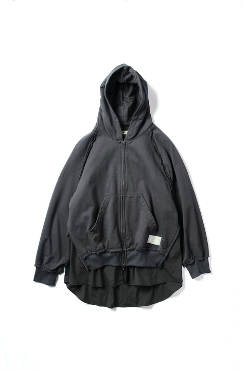 LAYERED ZIP HOODIE