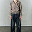 DISTRESSED RIVET HOODIE