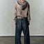 DISTRESSED RIVET HOODIE