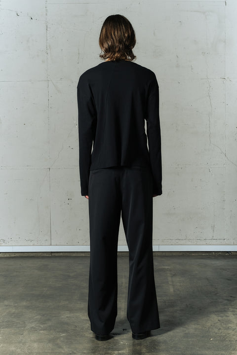 TWISTED RIB HENLEY NECK