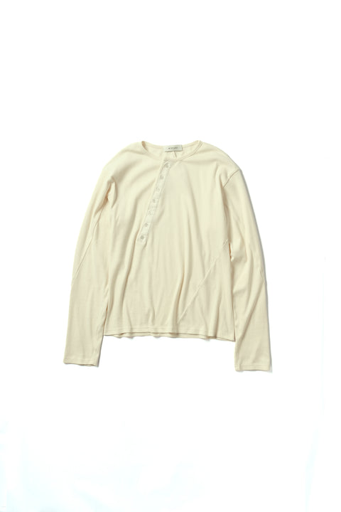 TWISTED RIB HENLEY NECK