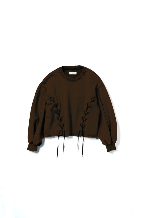 LACE UP SWEAT