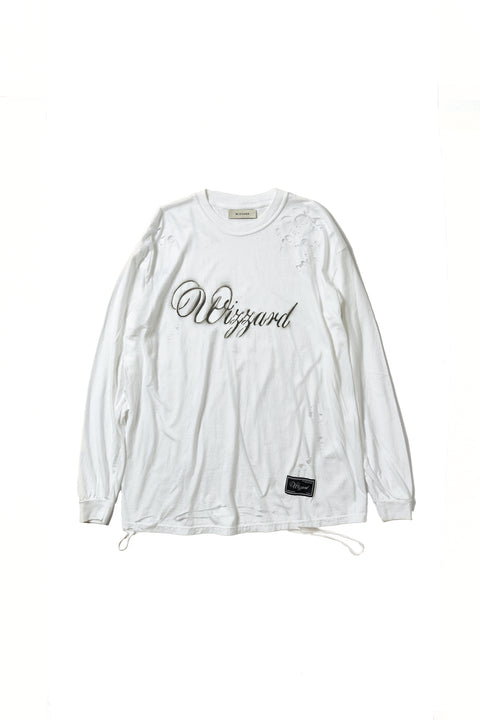 DISTRESSED GRAPHIC LONG SLEEVE T-SHIRT