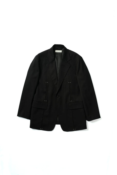 STUDDED MOTION PLEAT GAB JACKET