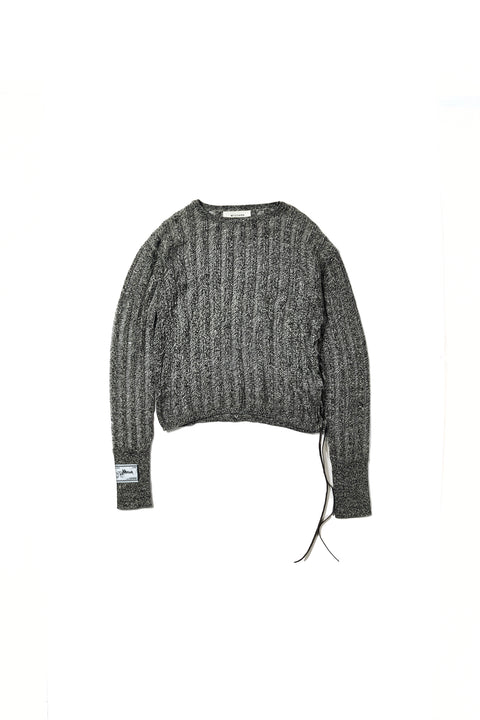 SHEER RIB CREWNECK KNIT