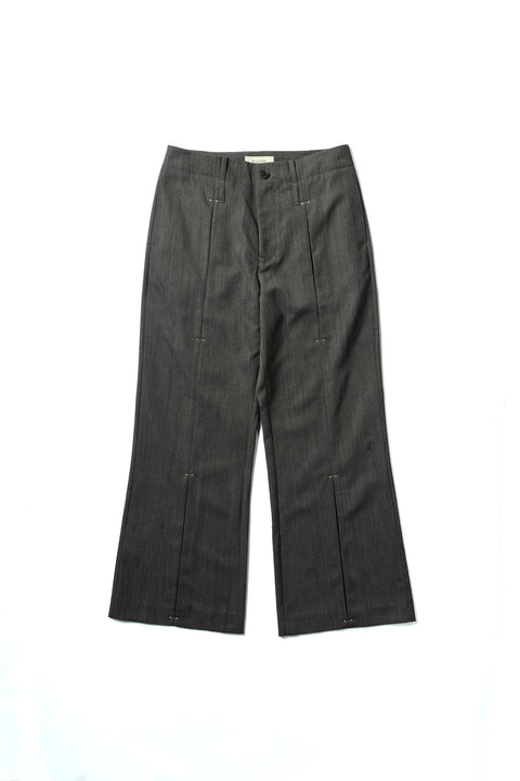STUDDED MOTION PLEAT GAB TROUSERS