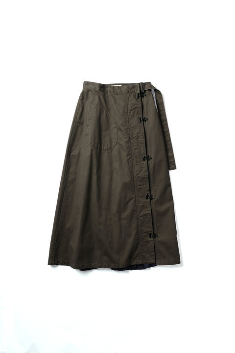 AGING DOCKING PLEATS SKIRT