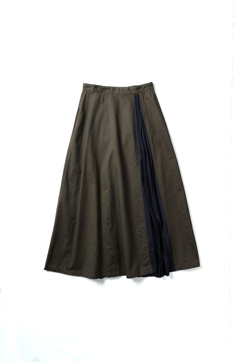 AGING DOCKING PLEATS SKIRT