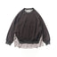 LAYERED ZIP SWEAT