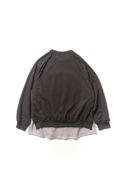 LAYERED ZIP SWEAT