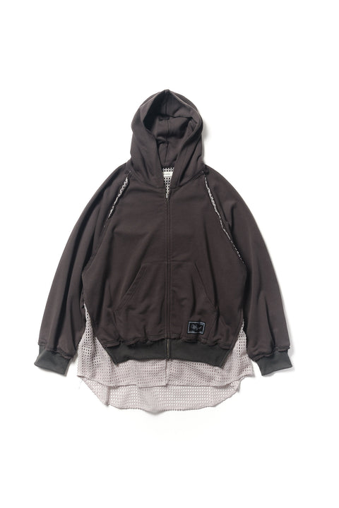 LAYERED ZIP HOODIE