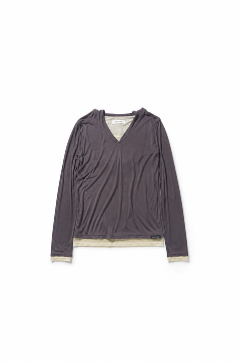 HOODED LAYERED TOP