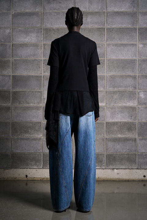 LACE HOOK LAYERED TOP