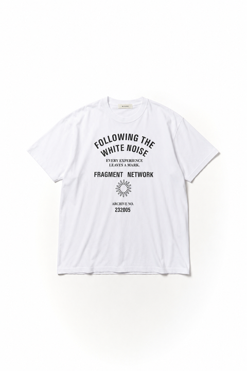 GRAPHIC T-SHIRT"FOLLOWING THE WHITE NOISE"