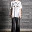 DISTRESSED GRAPHIC T-SHIRT"FOLLOWING THE WHITE NOISE"
