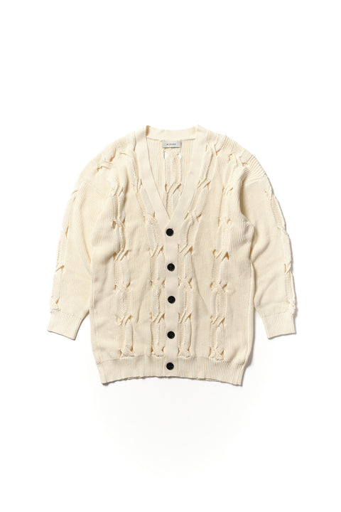 INTERLACED LONG CARDIGAN