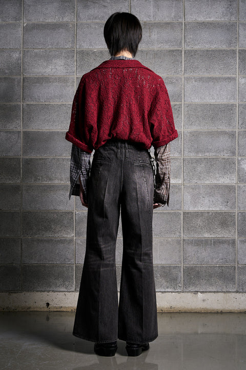 CROSS CUT TROUSERS DENIM