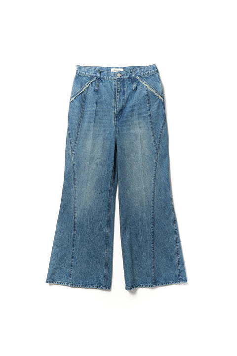 CROSS CUT TROUSERS DENIM