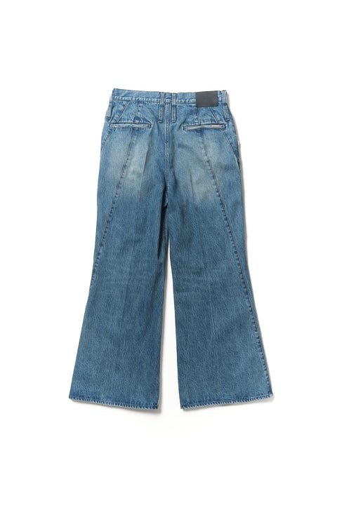 CROSS CUT TROUSERS DENIM