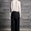 FOLDED WOOL TROUSERS