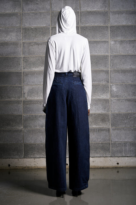 DENIM TACK PANTS