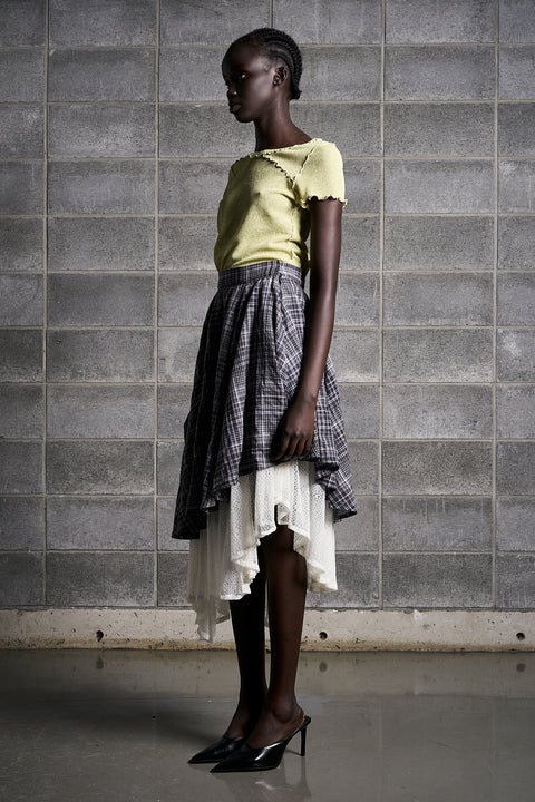 DRAPE LAYERED SKIRT