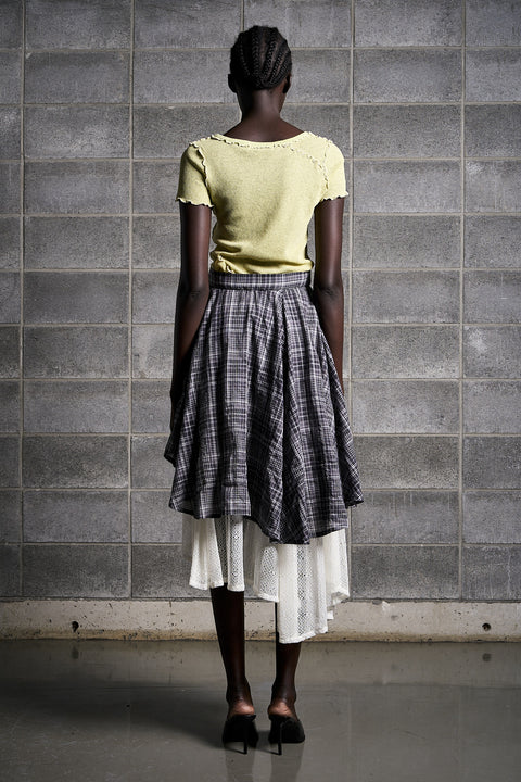 DRAPE LAYERED SKIRT