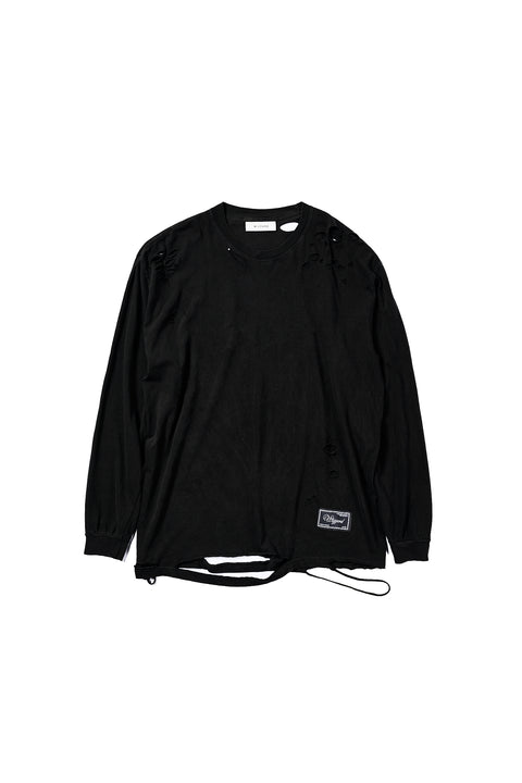 DAMAGE DYED LONG SLEEVE T-SHIRT